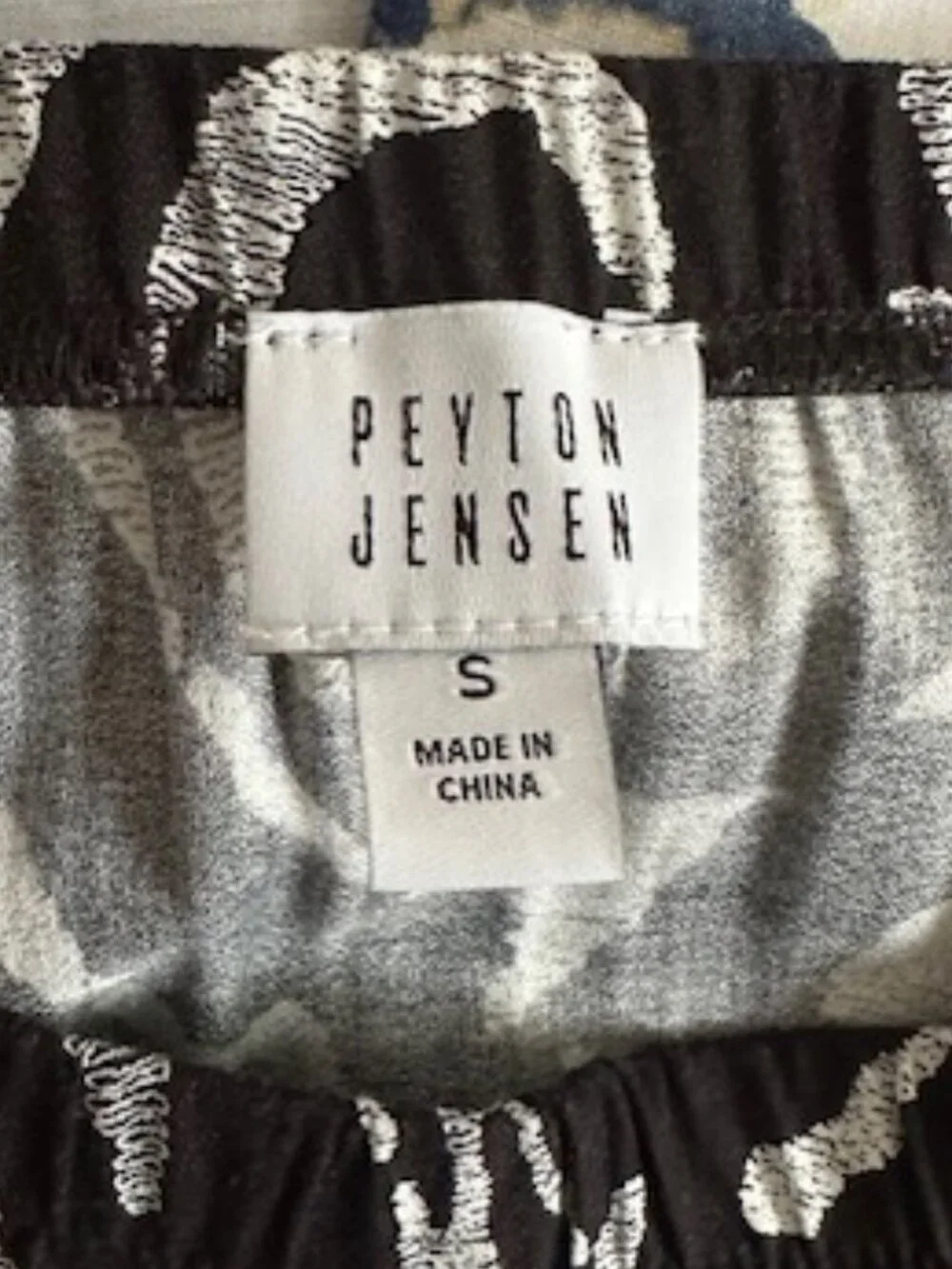 Peyton Jensen Black and Silver Strapless Crop Jumpsuit - Size S